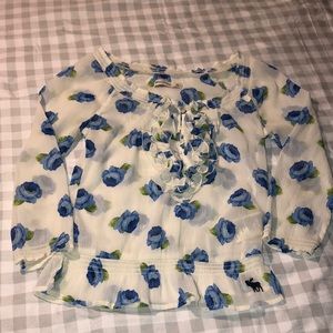 Abercrombie Kids Blue Flower Shirt